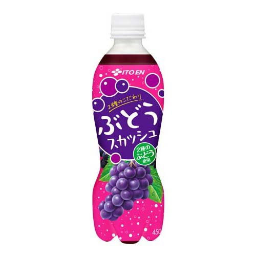 JAN 4901085640357 伊藤園 ぶどうスカッシュ(450ml*24本入) 株式会社伊藤園 水・ソフトドリンク 画像