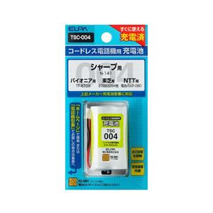 JAN 4901087205066 電話機用充電池 TSC-004(1コ) 朝日電器株式会社 家電 画像