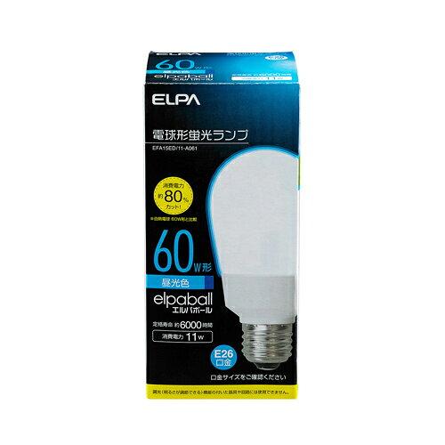 JAN 4901087210206 ELPA 電球形蛍光ランプ EFA15ED/11-A061 朝日電器株式会社 インテリア・寝具・収納 画像