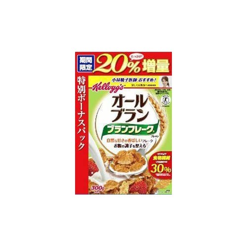 JAN 4901113213102 ケロッグ オールブラン ブランフレーク 20％増量(300g) 日本ケロッグ(同) 食品 画像