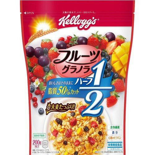 JAN 4901113420388 ケロッグ フルーツグラノラハーフ 袋(200g) 日本ケロッグ(同) 食品 画像