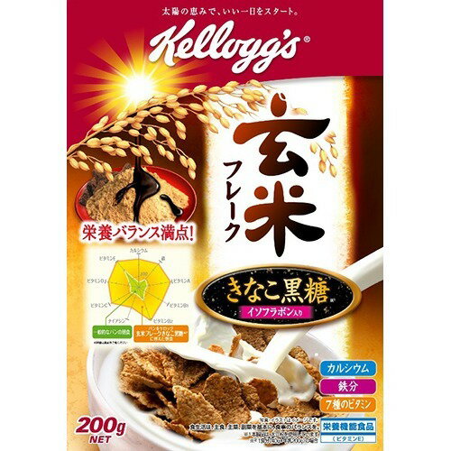 JAN 4901113758269 ケロッグ 玄米フレーク きなこ黒糖(200g) 日本ケロッグ(同) 食品 画像