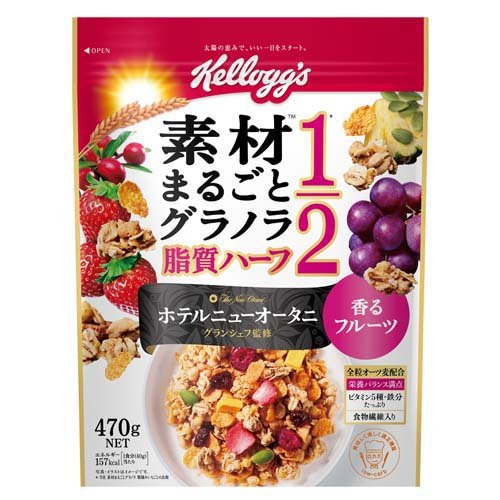 JAN 4901113796216 ケロッグ 素材まるごとグラノラ 脂質ハーフ 香るフルーツ(470g) 日本ケロッグ(同) 食品 画像