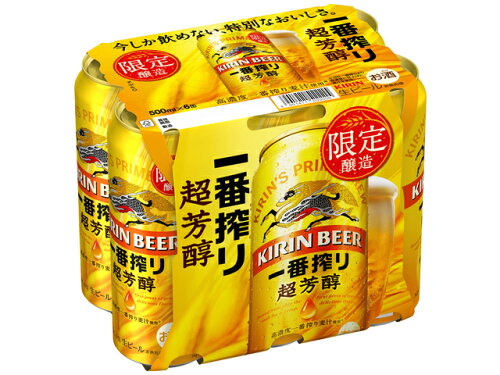 JAN 4901411085067 キリンビール キリン一番搾り超芳醇500ml缶6缶パック 麒麟麦酒株式会社 ビール・洋酒 画像