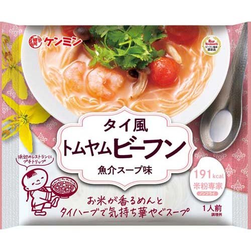 JAN 4901483021604 ケンミン 米粉専家 タイ風トムヤムビーフン 魚介スープ味(66g) ケンミン食品株式会社 食品 画像
