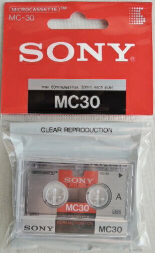 JAN 4901780081059 SONY マイクロ カセットテープ MC30A ソニーグループ株式会社 TV・オーディオ・カメラ 画像