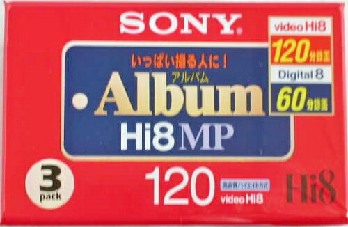 JAN 4901780390953 SONY 8mmビデオテープ 3P6-120HMPL ソニーグループ株式会社 家電 画像