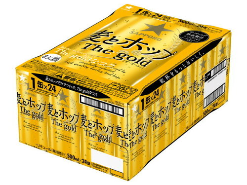 JAN 4901880914738 サッポロビール サッポロ麦とホップ　Ｔｈｅ　ｇｏｌｄ缶５００ サッポロビール株式会社 ビール・洋酒 画像