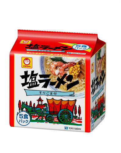 JAN 4901990012478 東洋水産 マルちゃん　塩ラーメン５Ｐ 東洋水産株式会社 食品 画像
