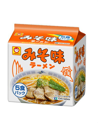 JAN 4901990012485 東洋水産 マルちゃん　みそ味ラーメン５Ｐ 東洋水産株式会社 食品 画像
