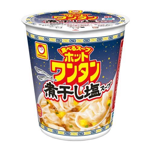 JAN 4901990052351 マルちゃん ホットワンタン 煮干し塩スープ ケース(48g*12個入) 東洋水産株式会社 食品 画像