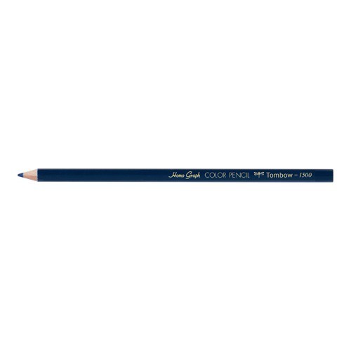 JAN 4901991001549 トンボ 色鉛筆 1500 単色 藍色 1500-17(12本入) 株式会社トンボ鉛筆 日用品雑貨・文房具・手芸 画像