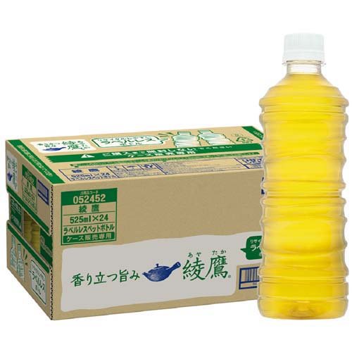 JAN 4902102140508 綾鷹 ラベルレス(525ml*24本入) 日本コカ・コーラ株式会社 水・ソフトドリンク 画像