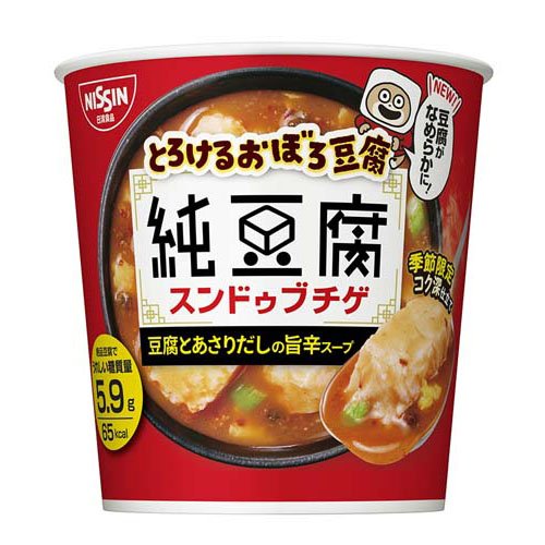 JAN 4902105065730 とろけるおぼろ豆腐 純豆腐 スンドゥブチゲ ケース(17g×6食入) 日清食品株式会社 食品 画像
