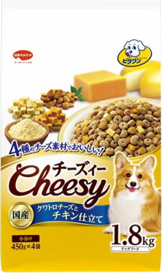 JAN 4902112004579 ビタワン チーズィー クワトロチーズとチキン仕立て 成犬用(450g*4袋入) 日本ペットフード株式会社 ペット・ペットグッズ 画像