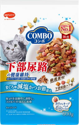 JAN 4902112043653 コンボ 猫下部尿路の健康維持 まぐろ味・減塩かつお節添え(120g*5袋入) 日本ペットフード株式会社 ペット・ペットグッズ 画像