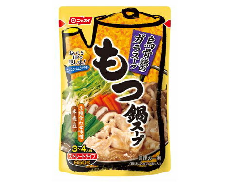 JAN 4902150112816 日本水産 もつ鍋スープ（味噌）　６５０ｇ 株式会社ニッスイ 食品 画像