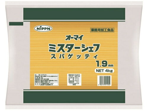 JAN 4902170011052 日本製粉 オーマイ　ミスタ-シェフスパゲッティ１．９　４ｋｇ 株式会社ニップン 食品 画像