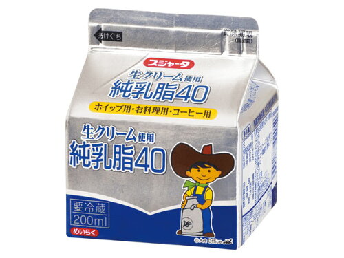 JAN 4902188020503 スジャータ 純乳脂40%ホイップ 200ml 名古屋製酪株式会社 食品 画像