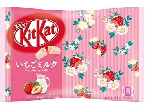 JAN 4902201178655 ネスレ日本 １１枚　　キットカット　ミニ　いちごミルク ネスレ日本株式会社 スイーツ・お菓子 画像