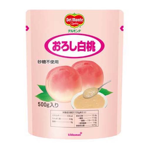 JAN 4902204000830 デルモンテ おろし白桃(500g) 日本デルモンテ株式会社 食品 画像