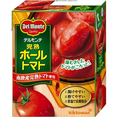 JAN 4902204001653 キッコーマン 完熟ホールトマト　３８０ｇ 日本デルモンテ株式会社 食品 画像