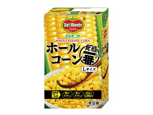 JAN 4902204002193 キッコーマン ホールコーン食感一番　Ｌサイズ　４９５ｇ 日本デルモンテ株式会社 食品 画像