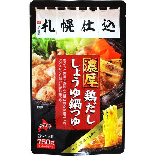 JAN 4902504110246 札幌仕込 濃厚 鶏だししょうゆ 鍋つゆ(750g) ベル食品株式会社 食品 画像