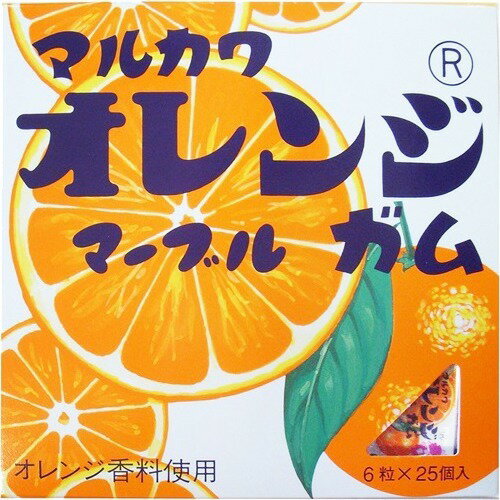 JAN 4902747302019 マルカワ ビッグサイズ オレンジマーブルガム(6粒*25個入) 丸川製菓株式会社 ホビー 画像
