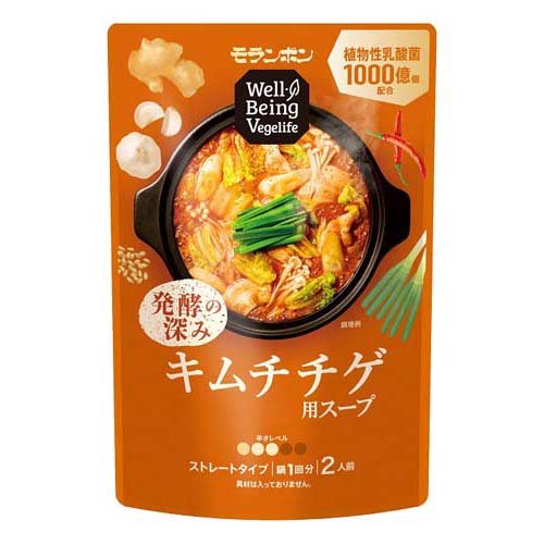 JAN 4902807381411 Well-Being Vegelife キムチチゲ用スープ(400g) モランボン株式会社 食品 画像