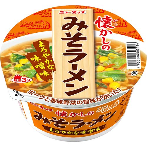 JAN 4903088005362 ニュータッチ 懐かしのみそラーメン 78g〓12 ヤマダイ株式会社 食品 画像