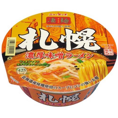 JAN 4903088012568 ニュータッチ 凄麺札幌濃厚味噌ラーメン 12P ヤマダイ株式会社 食品 画像