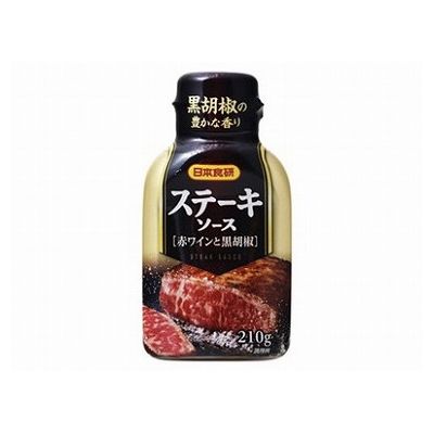 JAN 4904131900115 日本食研 ステーキソース 黒胡椒 210g 日本食研株式会社 食品 画像