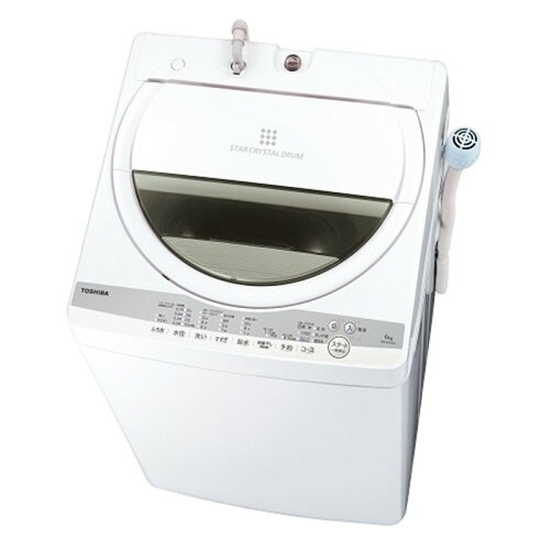 JAN 4904530100826 TOSHIBA 全自動洗濯機 AW-6G9(W) 東芝ライフスタイル株式会社 家電 画像
