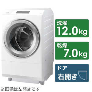 JAN 4904530108402 TOSHIBA ドラム式洗濯乾燥機 ZABOON グランホワイト TW-127XP1R(W) 東芝ライフスタイル株式会社 家電 画像