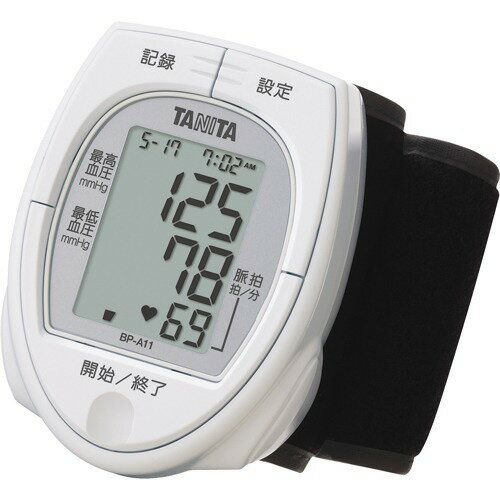 JAN 4904785043206 タニタ 手首式血圧計 ホワイト BP-A11-WH(1台) 株式会社タニタ 医薬品・コンタクト・介護 画像
