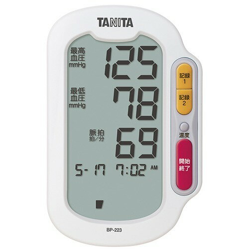 JAN 4904785522305 タニタ 上腕式デジタル血圧計 ホワイト BP-223-WH(1台) 株式会社タニタ 医薬品・コンタクト・介護 画像