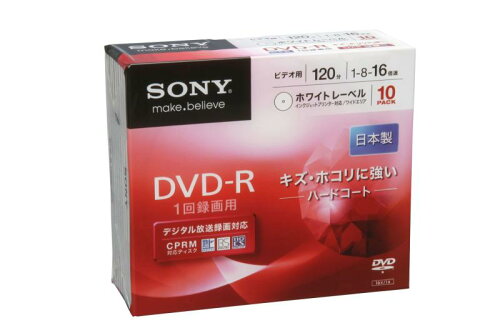 JAN 4905524691610 SONY ビデオ用DVD-R 10DMR12KHS ソニーグループ株式会社 TV・オーディオ・カメラ 画像