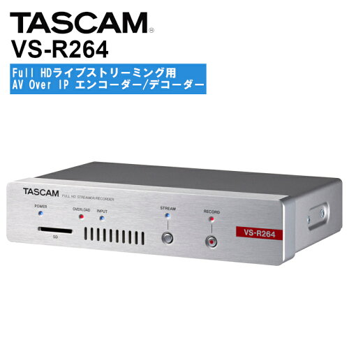 JAN 4907034131167 TASCAM FULL HD STREAMER/RECORDER VS-R264 ティアック株式会社 楽器・音響機器 画像