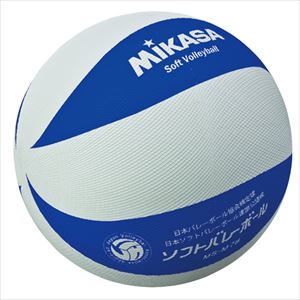 JAN 4907225005246 ミカサ MIKASA ソフトバレー カラーソフトバレーボール ホワイト×ブルー MSM78WBL 株式会社ミカサ スポーツ・アウトドア 画像