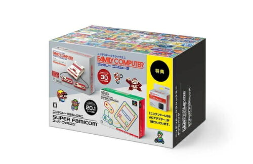 JAN 4907437808406 Nintendo ゲーム機本体 ニンテンドークラシックミニ ダブルパック 任天堂販売株式会社 テレビゲーム 画像