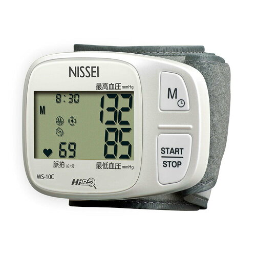 JAN 4931140061292 NISSEI/日本精密測器 WS-10C デジタル血圧計 手首式 日本精密測器株式会社 医薬品・コンタクト・介護 画像