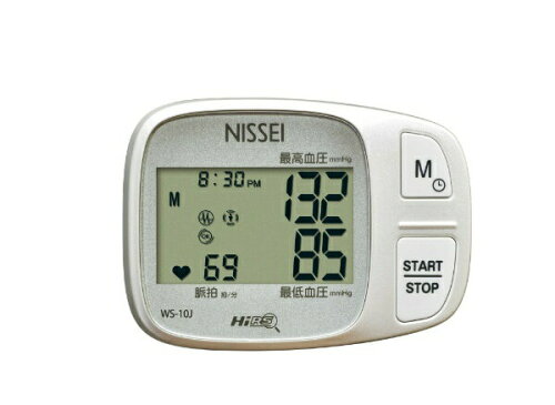 JAN 4931140061308 NISSEI 手首式デジタル血圧計 WS-10J 日本精密測器株式会社 医薬品・コンタクト・介護 画像