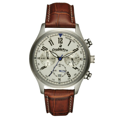 JAN 4936606002192 Orobianco　オロビアンコ　TACHIMETRO　タキメーター　腕時計　メンズ　シルバー/ブラウン OR-0021-9 株式会社ティ・エヌ・ノムラ 腕時計 画像
