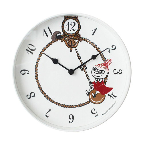 JAN 4937615173354 Moomin timepieces ウォールクロック リトルミイスイング MTP030024 株式会社ピーオーエス インテリア・寝具・収納 画像