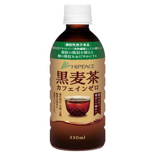 JAN 4940031603435 黒麦茶 カフェインゼロ(330ml×24本) 株式会社ハイピース ダイエット・健康 画像