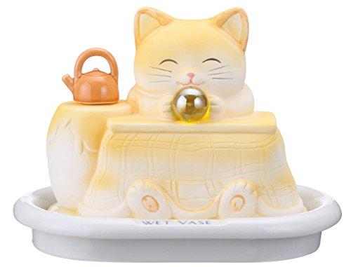 JAN 4942423022121 サンアート かわいい雑貨 日本の陶器 キャット グッズ 猫 ネコ 加湿器 気化式 1kg イエロー SAN212 株式会社サンアート 家電 画像