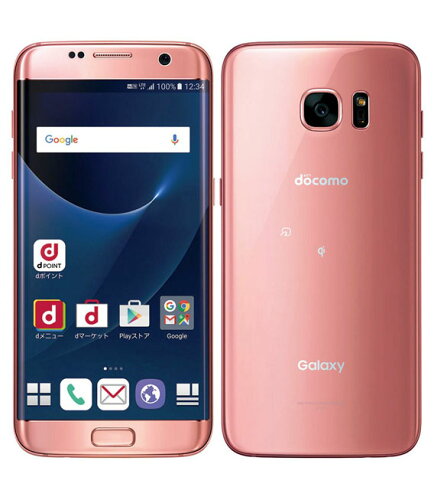 JAN 4942857186185 SAMSUNG Galaxy S7 edge SC-02H Pink Gold 株式会社NTTドコモ スマートフォン・タブレット 画像