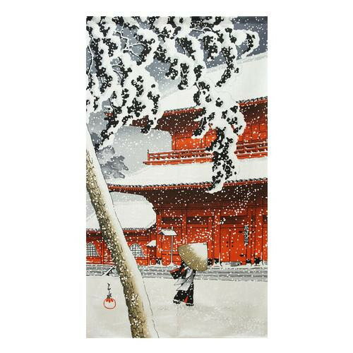 JAN 4943741001935 のれん 雪景色 約幅 丈  10551 株式会社コスモ インテリア・寝具・収納 画像