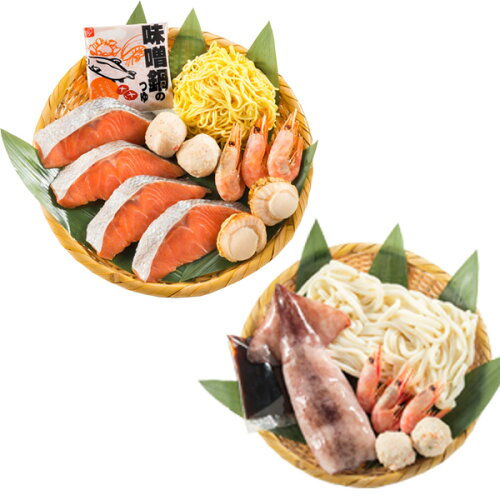JAN 4944748599982 FUJI 小樽海洋水産 石狩鍋・海鮮えび鍋セット 株式会社FUJI 食品 画像